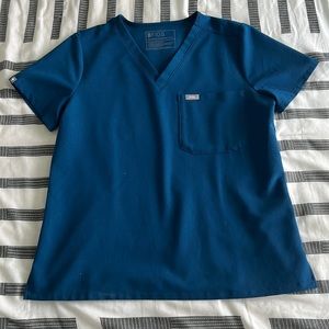 FIGS One-Pocket Catarina Scrub Top Deep Reef SP